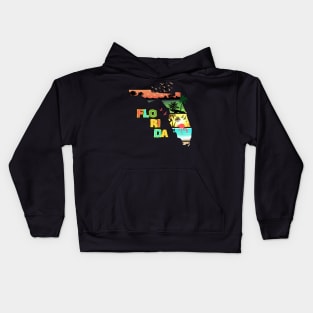 Florida Sunset Summer Kids Hoodie